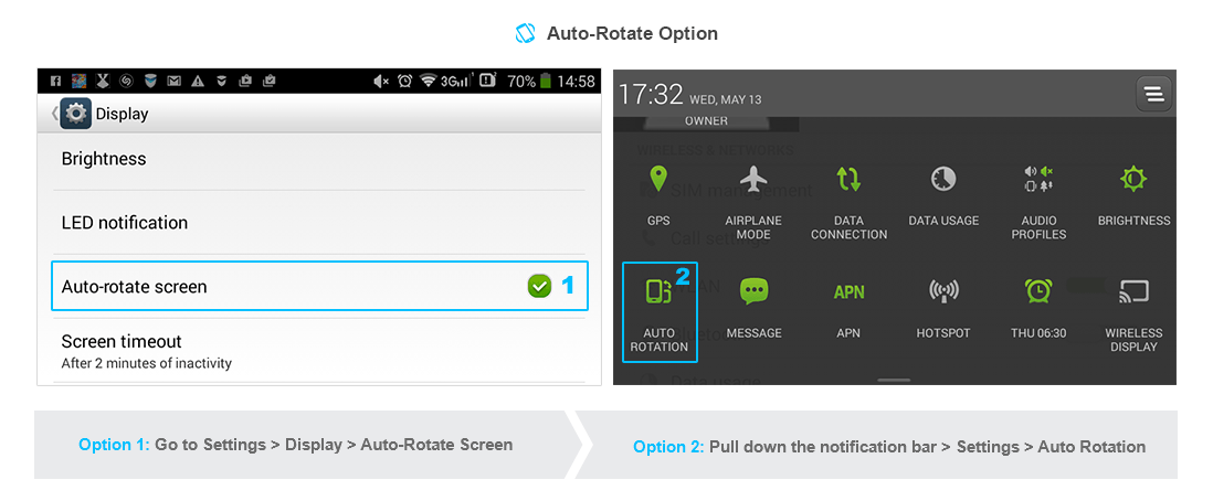 Auto-Rotate Option on Android Devices - How to Switch It On and Off