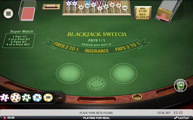Blackjack Switch By Playtech on Android