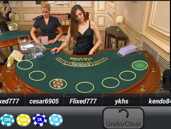 Betfair Live Dealer - Mars Blackjack Table