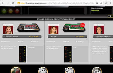 Live Dealer App at LeoVegas Mobile