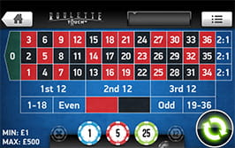 Roulette Touch by NetEnt - Screenshot