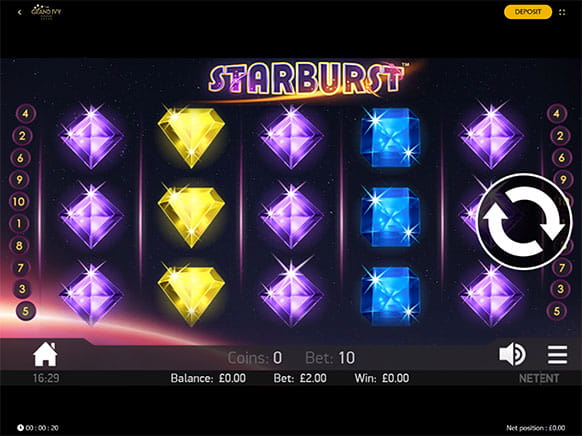 Starburst Slot from NetEnt